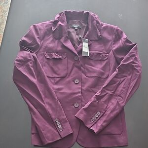 Talbots Women's Dark Purple Blazer